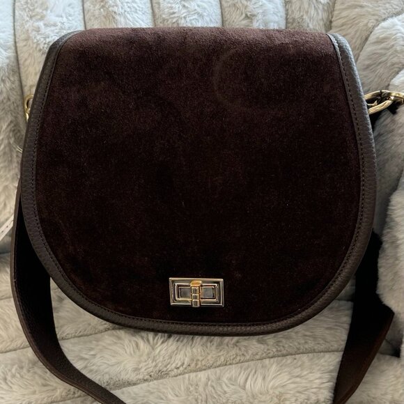 Elegant Suede Handbag for Stylish Young Women - Picture 1 of 4